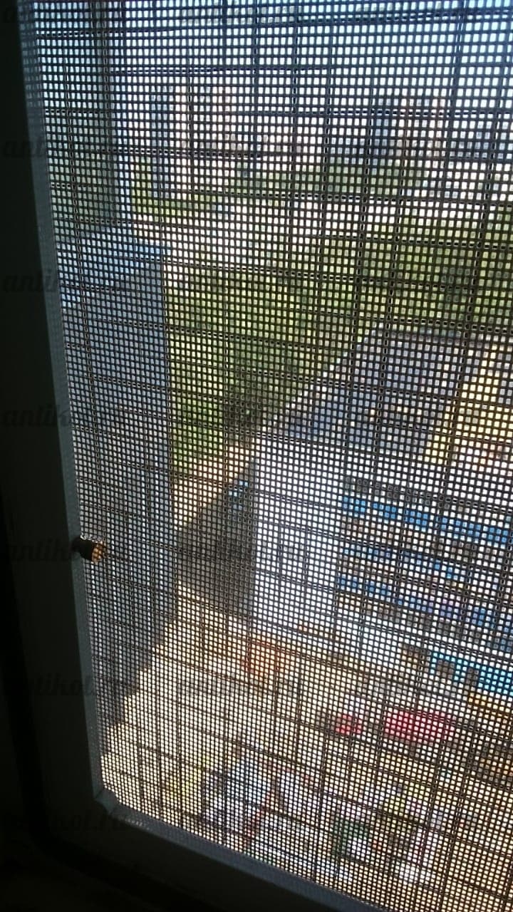 Крупная металлическая сетка на окна 